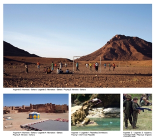 O proxecto fotogr&aacute;fico "Xogando" amosa os contrastes dos xogos de nenos duns e doutros contextos